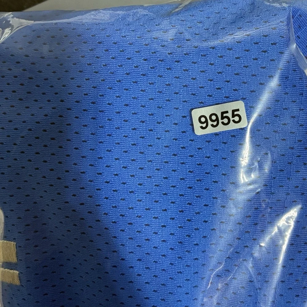 Nike Jordan Mesh Basketball Shorts Large Blue Athletic Drawstring Jumpman DV7742